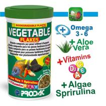 Ração Prodac Vegetable Flakes 50g - Spirulina E Aloe Vera