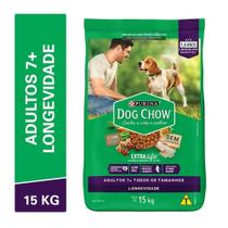 Ração Purina Cães Adultos 7+ Frango e Arroz 15kg Dog Chow