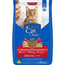 Ração Purina cat chow para gatos adultos carne 10,1kg - Nestlé Purina