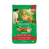 Ração Purina Dog Chow 15Kg Frango/Carne Para Cães Adultos