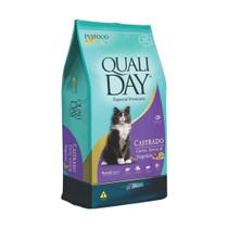 Ração Qualiday para Gatos Adultos Castrados Sabor Carne - 10,1kg - Pet Food Solution / Qualiday