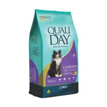 Ração Qualiday para Gatos Adultos Castrados Sabor Carne - 3kg - Pet Food Solution / Qualiday Ração Qualiday para Gatos Adultos Castrados Sabor Carne - 3kg - Pet Food Solution / Qualiday