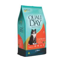Ração Qualiday para Gatos Adultos Castrados Sabor Frango - 10,1kg Ração Qualiday para Gatos Adultos Castrados Sabor Frango - 10,1kg