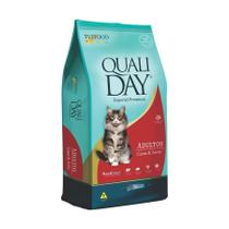 Ração Qualiday para Gatos Adultos Sabor Carne - 10,1kg