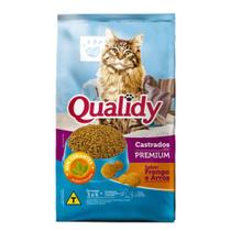 Ração Qualidy Premium para Gatos Castrados Frango/Arroz 10,1Kg