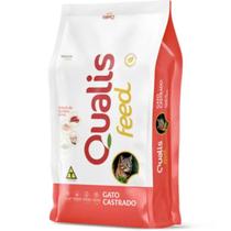 Ração Qualis Gatos 10,1Kg Castrados Sabor Carne/Arroz