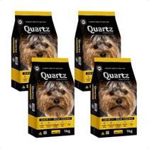 Ração Quartz Cães Sênior 7+ Raças Pequenas - 1Kg 4 unidades