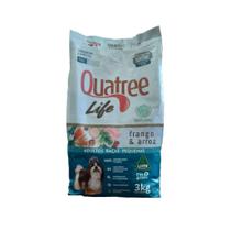 Ração Quatree Life Adultos Raças Pequenas Frango e Arroz 3Kg