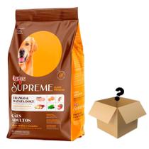 Ração Quatree Supreme Cães Adultos Raças Médias e Grandes Frango e Batata Doce 20kg + Surpresa Ração Quatree Supreme Cães Adultos Raças Médias e Grandes Frango e Batata Doce 20kg + Surpresa