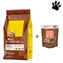 Ração Quatree Supreme Gatos Castrados Frango e Batata Doce 3kg + Surpresa