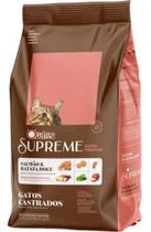 Ração Quatree Supreme para Gatos Castrados Sabor Salmão e Batata Doce 3kg Ração Quatree Supreme para Gatos Castrados Sabor Salmão e Batata Doce 3kg