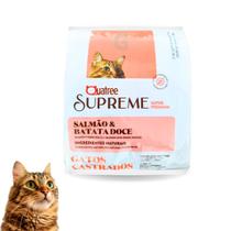 Ração Quatree Supreme Para Gatos Castrados Salmão e Batata Doce Kit Unitário 1KG