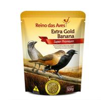 Ração Reino das Aves Extra Gold Banana para Pássaros - 500g