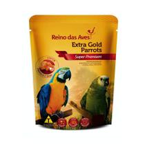 Ração Reino das Aves Extra Gold Parrots para Pássaros - 400g
