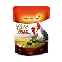 Ração Reino das Aves Gold Mix Galo de Campina e Cardeal para Pássaros - 500g Ração Reino das Aves Gold Mix Galo de Campina e Cardeal para Pássaros - 500g
