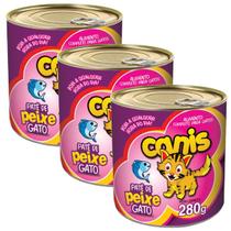 Ração Sache Para Gato Canis Adulto Peixe 280gr Kit 3un Ração Sache Para Gato Canis Adulto Peixe 280gr Kit 3un