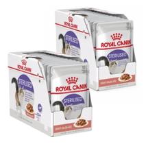 Ração Sachê Royal Canin Sterilised Gatos Castrados Kit 24un.