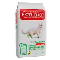 Ração Seca Cat Excellence Carne para Gatos Adultos Castrados - 10,1 Kg