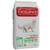 Ração Seca Cat Excellence Salmão para Gatos Adultos Castrados - 10,1 Kg