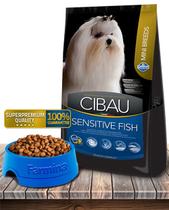 Ração Seca Cibau Adult Mini Sensitive Fish para Cães Adultos de Raças Pequenas - 1Kg