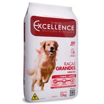 Ração Seca Dog Excellence Carne e Arroz para Cães Adultos Raças Grandes 15kg