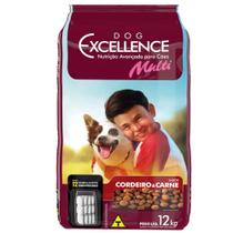 Ração Seca Dog Excellence Multi Cordeiro e Carne para Cães - 12 Kg