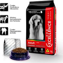 Ração Seca Dog Excellence Super Premium Arroz e Frango para Cães Adultos Raças Grandes 15kg