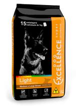 Ração Seca Dog Excellence Super Premium Light para Cães Adultos Raças Médias e Grandes 15kg