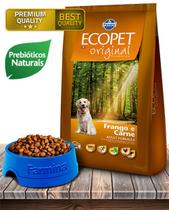 Ração Seca Ecopet Natural Original Carne e Frango para Cães Adultos - 15Kg