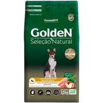 Ração Seca Golden Seleção Natural para Cães Adultos de Pequeno Porte Sabor Frango com Batata Doce 3kg