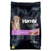 Ração Seca Hambi Premium Especial Carne e Arroz para Cães Filhotes - 1 Kg