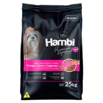 Ração Seca Hambi Premium Especial Frango, Carne e Legumes para Cães Raças Pequenas e Médias - 25 Kg
