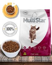 Ração Seca Multi Star Cat Premium Especial Sabor Mix para Gatos Adultos - 1kg