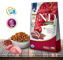 Ração Seca N&D Quinoa Feline Hairball Pato, Maçã e Cranberry para Gatos Adultos - 1,5Kg