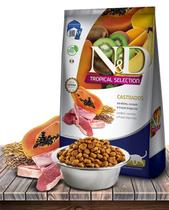 Ração Seca N&D Tropical Selection Cordeiro, Cereais e Frutas Tropicais para Gatos Adultos Castrados - 1,5Kg