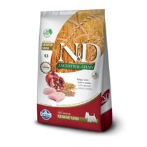 Ração Seca ND Ancestral Grain Canine FrangoRomã Senior Mini Breeds para Cães 6 de Raças Mini - 800Gr