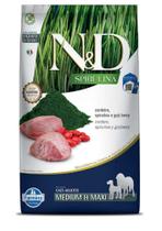 Ração Seca ND Spirulina Cordeiro e Goji Berry para Cães Adultos de Raças Médias e Grandes 10,1kg