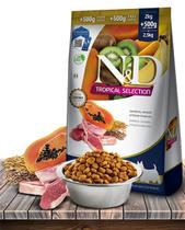 Ração Seca ND Tropical Selection Cordeiro, Cereais e Frutas Tropicais para Cães Adultos de Raças Mini - 2 0,5 Kg