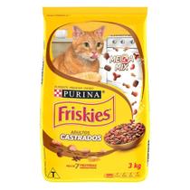 Ração Seca Nestlé Purina Friskies Megamix para Gatos Castrados - 3 Kg