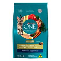 Ração Seca Nestlé Purina One Frango e Carne para Gatos Filhotes - 2 Kg