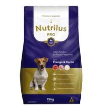 Ração Seca Nutrilus Pro+ Frango & Carne para Cães Adultos de Raças Pequenas