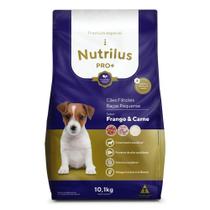 Ração Seca Nutrilus Pro+ Frango & Carne para Cães Filhotes de Raças Pequenas - 10,1 Kg