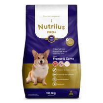 Ração Seca Nutrilus Pro+ Frango & Carne para Cães Sênior de Raças Pequenas - 10,1 Kg