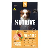 Ração Seca Nutrive Select Frango e Arroz para Cães Filhotes Porte Médio e Grande - 2,5 Kg