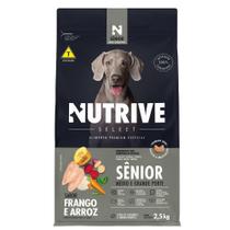 Ração Seca Nutrive Select Frango e Arroz para Cães Sênior Porte Médio e Grande - 2,5 Kg
