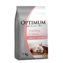 Ração Seca Optimum Carne para Gatos Adultos - 1 Kg