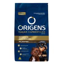 Ração Seca Origens Premium Especial Raças Específicas para Cães Filhotes das Raças Pit Bull e Rottweiler - 15 Kg