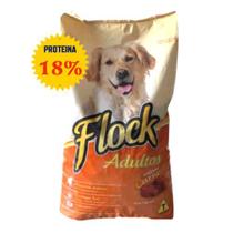 Ração seca para pet flock cão carne 15kg cachorro medio e grande porte - TREVO