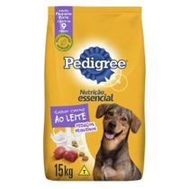 Ração Seca Pedigree Nutrição Essencial Carne ao Leite para Cães Adultos - 15 Kg