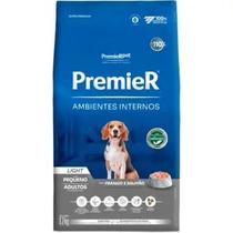 Ração Seca Premier Ambientes Internos para cães adultos de pequeno porte sabor frango e salmão 12kg.